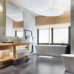 Ensuite Bathroom with Natural Light Marine Drive Mumbai