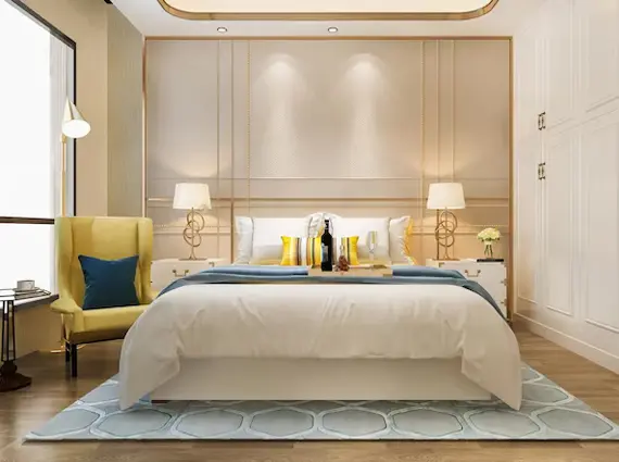 Luxurious Bedroom by Ashar Group Pali Hill Bandra