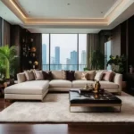 Paradigm Artteza 2 BHK Santacruz West Mumbai Grand Living Room With Skyline View