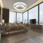 Paradigm Artteza 2 BHK Santacruz West Mumbai Master Bedroom With Panoramic View Spacious Room With Large Floor To Ceiling Windows
