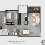 2 BHK Floorplan Hiranandani Vista Residences Oshiwara