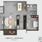 2 BHK Floorplan Type 6 Hiranandani Vista Residences Oshiwara