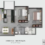 2 BHK Floorplan Type 7 Hiranandani Vista Residences Oshiwara
