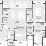 Kabra Dwayam Worli 4 BHK Floorplan