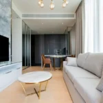 Modern designed Living Room at Hiranandani Sands Nagaon Beach Alibaug