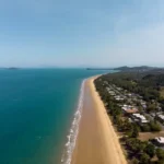 High angle Drone Shot of Hiranandani Sands Residential Aparrtments Nagaon Beach Alibaug