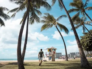 Man walking on Sands Nagaon Beach Alibaug