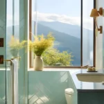 Mountain retreat Karjat 4 BHK Villa Bathroom Overlooking Blue Mountains