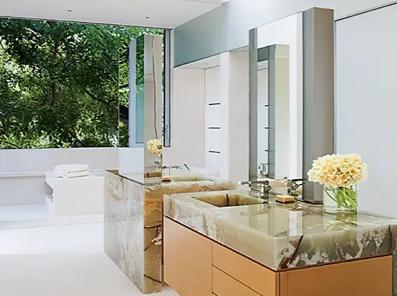 Mountain Retreat Karjat 4 BHK Villa Bathroom with Large Window