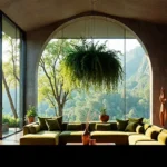 Mountain Retreat Karjat 4 BHK Villa Morning Dappled Sunlight in Lounge Area