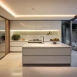 3 BHK Kitchen with Island Chandak Vansham Vile Parle West