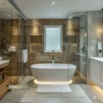 3 BHK The Marque Bandra Reclamation featuring Freestanding Bathtub