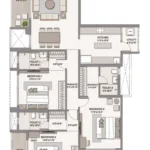 Chandak Vansham Floorplans Tower One Signature 3 BHK