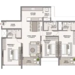 Chandak Vansham Floorplans Tower 8A Royal 3 BHK
