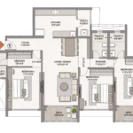 Chandak Vansham Floorplans Tower Four Signature 3 BHK