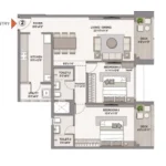 Chandak Vansham Floorplans Tower Six Royal 2 BHK