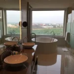 High angle view of Bathroom at Godrej Skyshore Versova