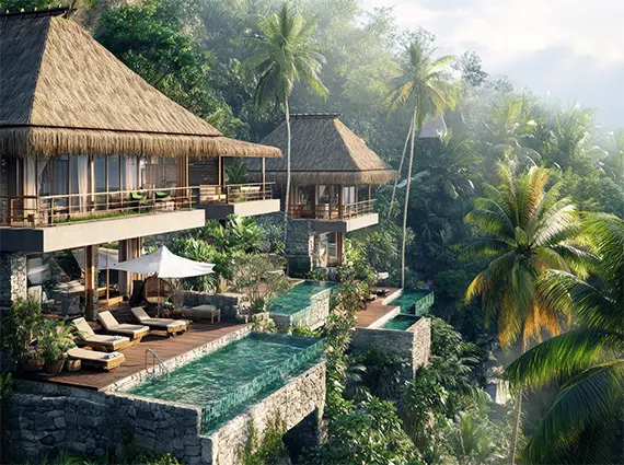 Istana Santai Nashik Balinese Theme Villas on Hillside