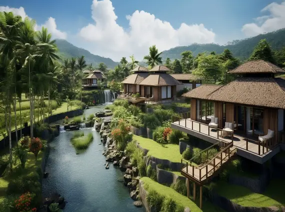 Istana Santai Nashik Traditional Balinese Style Villa with Beautiful Views