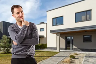 Man Deciding to Buy Property