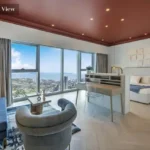 Salsette 27 Byculla Summit Residences Penthouse View of the City Through Large Windows