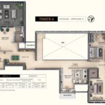 Salsette 27 Penthouse Tower A Lower Level 57 Unit Three Floorplan