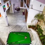 6 BHK Fully Furnished Villa Khandala Swimming Pool at Night View of Living room from Top and Pool Table