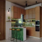 Q Vagator 4 BHK Villa Anjuna North Goa Kitchen with Bar counter