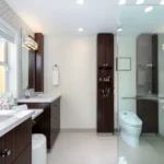 Hubtown Seasons Chembur 4 BHK Clean Modern Bathroom with Shower Cubicle