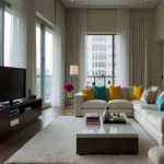 Hubtown Seasons Chembur 4 BHK Stylish Livinng Room