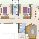 Hubtown Seasons Unit Two 3 BHK