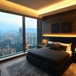 Raheja Park West Santacruz West Master Bedroom with LED Lighting