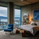 3 BHK Serenova Four Bungalows Versova Urban Master Bedroom with Dim Lighting