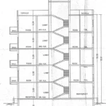 Thane Hotel Elevation Cross Section Floorplan