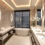 3 BHK Gurukrupa Vyom Gulmohar road Juhu Marble Bathroom