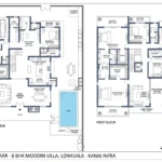 Kanai Shikhar 6 BHK Villa Khandala Floorplan ground and first floor