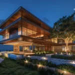 Avas Ananta Alibaug 4 BHK Villas Elegant Illuminated Villa Exterior