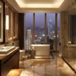 Gurukrupa Ekam 3 BHK Andheri West Mumbai Premium Bathroom Skyline