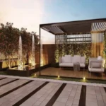 Gurukrupa Vyom Gulmohar road Juhu Shaded Pergola Seating