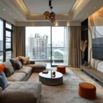 Mesacon Magic Carpet Four Bungalows Andheri West 3 BHK Luxury Living Room