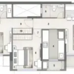 Rustomjee Stella Bandra East 2 BHK Floor Plan Six