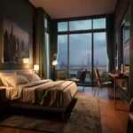 Rustomjee Stella Bandra East 3 BHK Bedroom With Skyline View