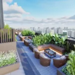 Rustomjee Stella Bandra East Community Seating With Skyline Views