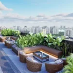 Rustomjee Stella Bandra East Rooftop Seating With City Views