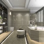 Supreme Arthouse Bandra West 5 BHK Luxury Marble Bathroom