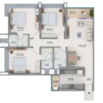 Supreme Boulevard Chembur Deonar 3 BHK Floorplan Two
