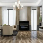 2 BHK Villa 21 Enclave Karjat Freestanding Tub Black Window Bathroom