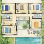 4 BHK Gulmohar Villa Avas Alibaug Floorplan
