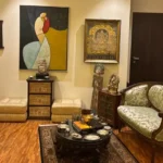 4 BHK Rehem Mansion Cusrow Baug Colaba Sitting Area With Round Table And Chairs