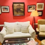 4 BHK Rehem Mansion Cusrow Baug Colaba Living Room With Sofa And Floor Lamp